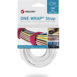 Velcro ® One Wrap® Strap 20mm x 200mm, 25 Stück, weiß