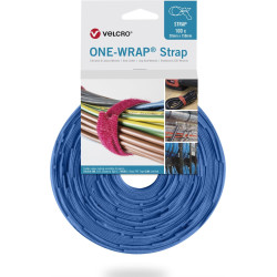 Velcro ® One Wrap® Strap 25mm x 300mm, 100 Stück, blau