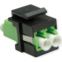 Roline Fiber Optic Keystone Jack, LC/LC Duplex, Multimode, OM5