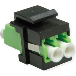 Roline Fiber Optic Keystone Jack, LC/LC Duplex, Multimode, OM5