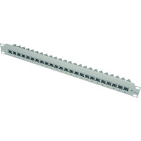 Telegärtner TELEGÄRTNER 19" Modulträger 1 HE,  inkl. 24 x Kupplungen K Cat.5e