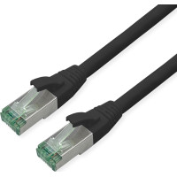 Roline Recycled Material ROLINE RM S/FTP (PiMF) Patch Cord Cat.6A, black, 0.3 m