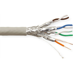 Value S/FTP Cable Cat.7 (Class F), Solid Wire, Dca, 100 m