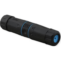 RJ45 Modular Coupler, Cat.6A, STP, Outdoor, black, Value