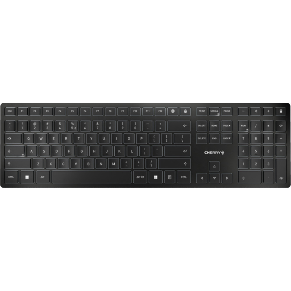 Cherry KW 9100 SLIM keyboard Universal RF Wireless + Bluetooth QWERTY English Black