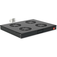 Roline 19-inch roof-mounted fan unit 4 fans, Thermostat black