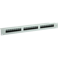 Value Cat.6 (Class E) 19" Patch Panel, 24 Ports, UTP, grey