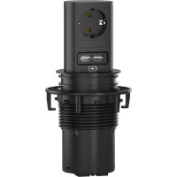 Bachmann ELEVATOR 1xCEE7/3 1xUSB Charger 2.0m AEH RAL9005