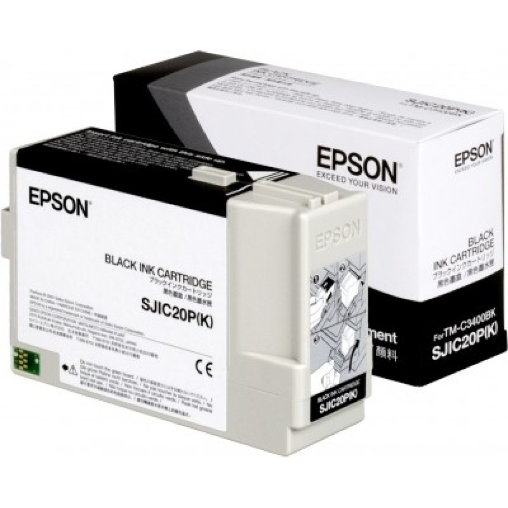 Epson SJIC20P(K) BLACK ink cartridge for TM-C3400BK