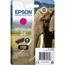 Epson Elephant Singlepack Magenta 24 Claria Photo HD Ink