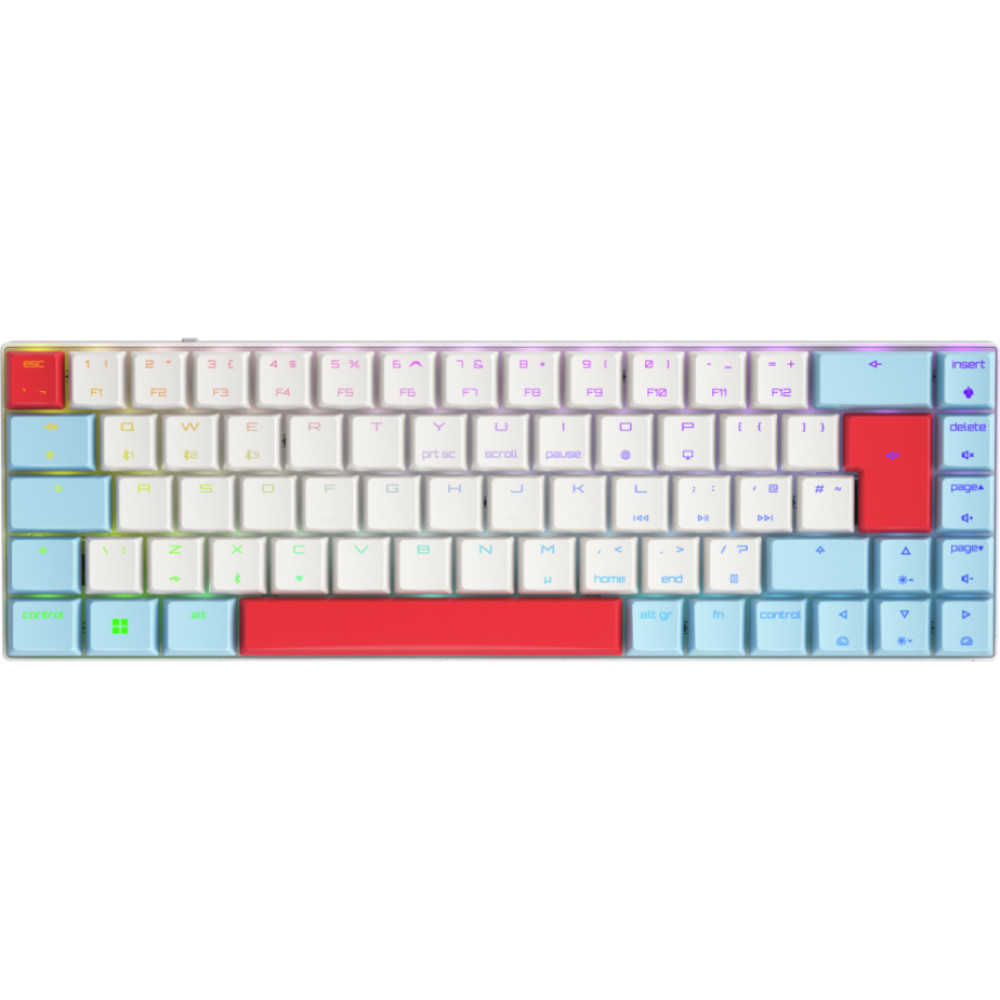 Cherry MX-LP 2.1 Compact Wireless keyboard Gaming RF Wireless + Bluetooth QWERTY UK English White