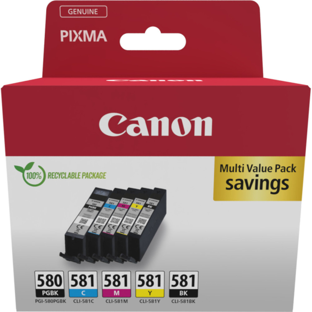 Canon 2078C008 ink cartridge 5 pc(s) Original Black, Cyan, Magenta, Yellow