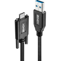 Lindy Dual Screw USB 3.1 C/A Cable 1m
