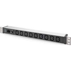 Digitus Socket Strip with Aluminum Profile, 9-way, IEC C14 input