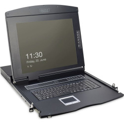 Digitus 17\" LCD KVM Console, 8-Port VGA, german Keyboard