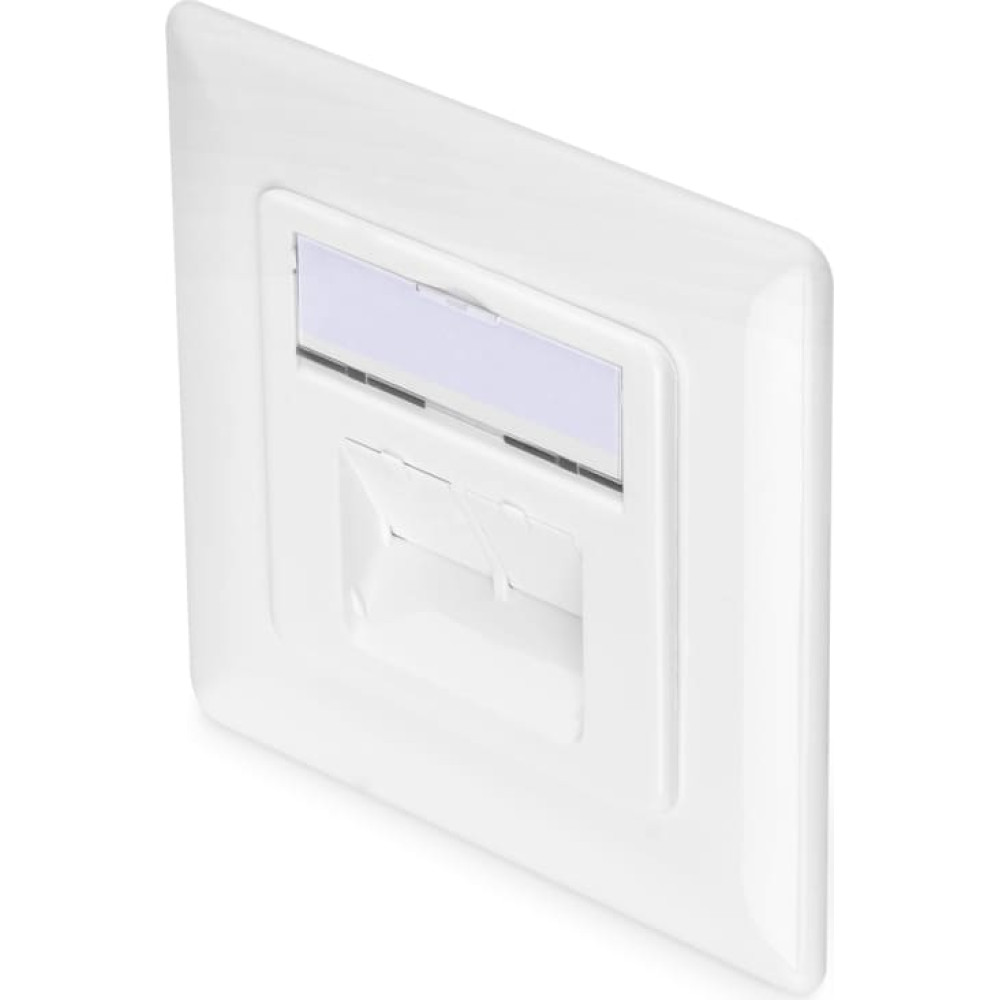 Digitus CAT 6A class EA network socket, design-compatible, shielded, flush-mounted