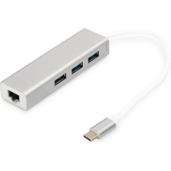 Digitus USB Type-C? 3-Port Hub + Gigabit Ethernet