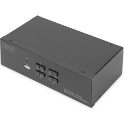 Digitus KVM Switch, 4 Port, Dual Display, 4K, DisplayPort?