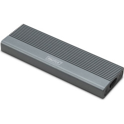 Digitus USB M.2 hard disk enclosure, SSD, external, NVMe + SATA, 10Gbps (NVMe) 6 Gbps (SATA),USB3.1 Gen2, aluminum, toolfree