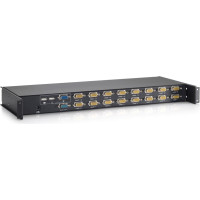 Level One LevelOne KCM-1632 (KVM) tastatūras/video/peļu pārslēgšanas mehānisms Melns