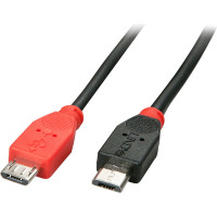 Lindy USB 2.0 Kabel Typ Micro-B/Micro-B M/M OTG 0.5m