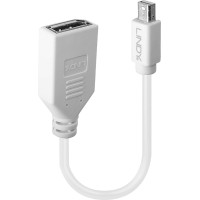 Lindy Adapter Cable Mini-DP (M)/DP (F) Premium shielded