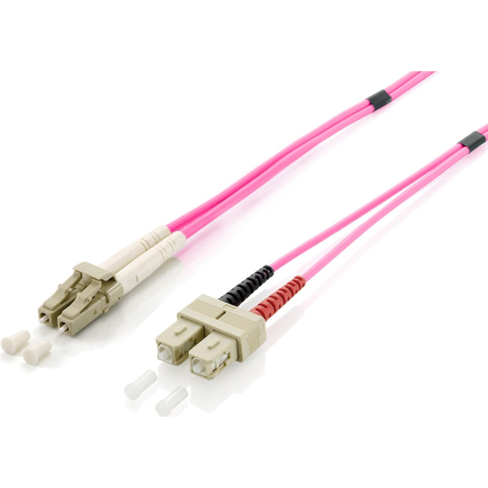 Equip 255533 InfiniBand un optiskās šķiedras kabelis 3 m LC SC Violets