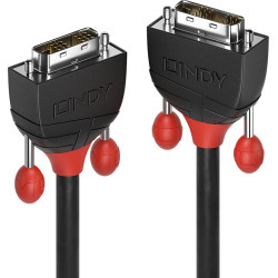 Lindy DVI-D Single Link Kabel Black Line 3m