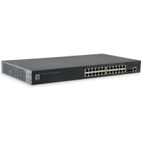 Level One LevelOne GTL-2661 tīkla pārslēgs Vadīts L2 Gigabit Ethernet (10/100/1000) Melns
