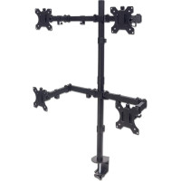 Manhattan 461566 monitora stiprinājums un statīvs 81,3 cm (32") Galds Melns