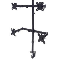 Manhattan 461566 monitora stiprinājums un statīvs 81,3 cm (32") Galds Melns