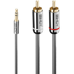 Lindy 2m 3.5mm to Phono Audio Cable, Cromo Line