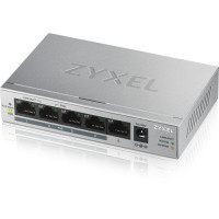 Zyxel GS1005HP Nepārvaldīts Gigabit Ethernet (10/100/1000) Power over Ethernet (PoE) Sudrabs