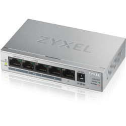 Zyxel GS1005HP Nepārvaldīts Gigabit Ethernet (10/100/1000) Power over Ethernet (PoE) Sudrabs