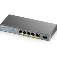 Zyxel GS1350-6HP-EU0101F tīkla pārslēgs Vadīts L2 Gigabit Ethernet (10/100/1000) Power over Ethernet (PoE) Pelēks