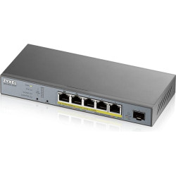 Zyxel Switch  6x GE GS1350-6HP   PoE long range  60W 802.3BT