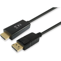 Equip 119392 video kabeļu aksesuārs 5 m DisplayPort HDMI Melns