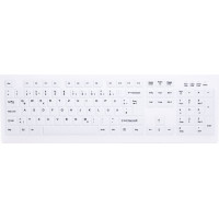 Cherry AK-C8100F-FUS-W/GE tastatūra Medicīnisks RF Bezvadu QWERTZ Vācu Balts