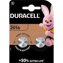 Duracell Batterie Knopfzelle CR2016 3.0V Lithium        2St.