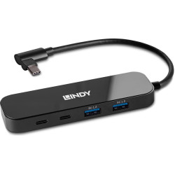 Lindy 4 Port USB 3.2 Gen 2 Type C Hub with Power Delivery