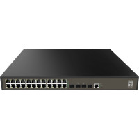 Level One LevelOne GEL-2871 tīkla pārslēgs Vadīts L2+ Gigabit Ethernet (10/100/1000) 1U Melns