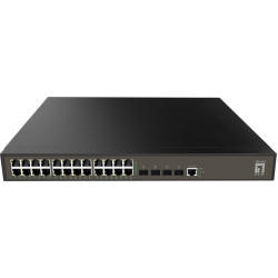 Level One LevelOne GEL-2871 tīkla pārslēgs Vadīts L2+ Gigabit Ethernet (10/100/1000) 1U Melns