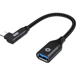 Conceptronic Adapter USB-C -> USB-A 3.0  OTG 90°gew. schwarz