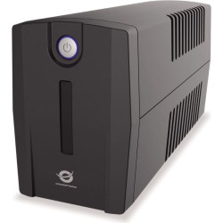 Conceptronic ZEUS USV 1000VA  600W Schuko  IEC Start/LAN  sw