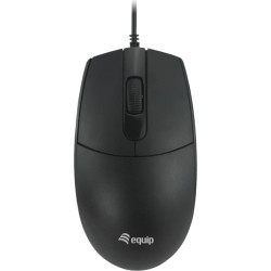 Equip Optische Maus USB-C Comp.  Rechts-Linkshänder 1.5m  sw