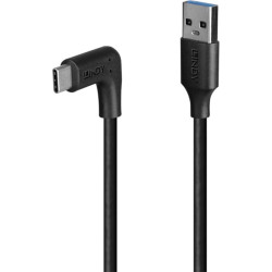 Lindy 0.5m USB 3.2 Type A to C Cable, 90° Right Angle