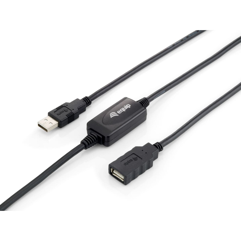 Equip 133310 USB kabelis USB 2.0 10 m USB A Melns