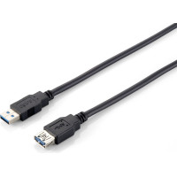 Equip 128398 USB kabelis USB 3.2 Gen 1 (3.1 Gen 1) 2 m USB A Melns