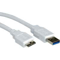 USB 3.0 Cable, USB Type A M - USB Type Micro B M 0.8 m