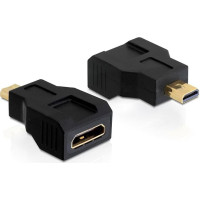 Delock Adapter High Speed HDMI with Ethernet – mini C female > micro D male